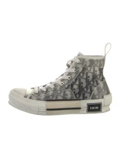 Pre-owned Dior Men B23 Sneakers In White