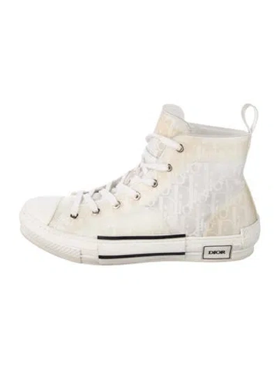 Pre-owned Dior Men B23 Sneakers In White