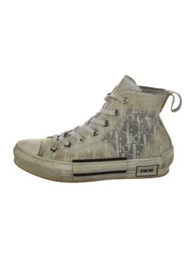 Pre-owned Dior Men B23 Sneakers In White