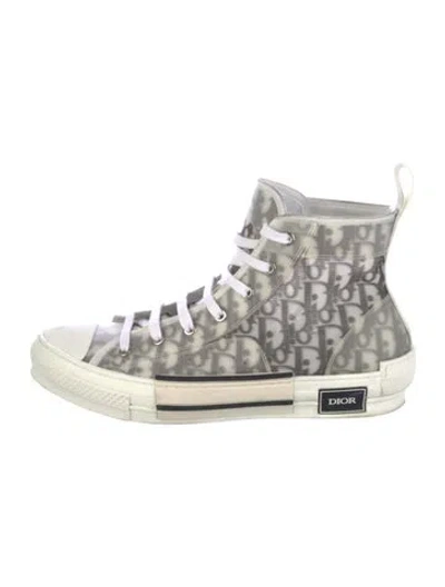 Pre-owned Dior Men B23 Sneakers In White