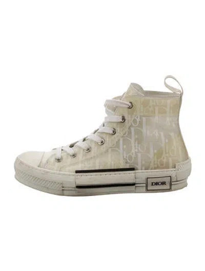 Pre-owned Dior Men B23 Sneakers In White