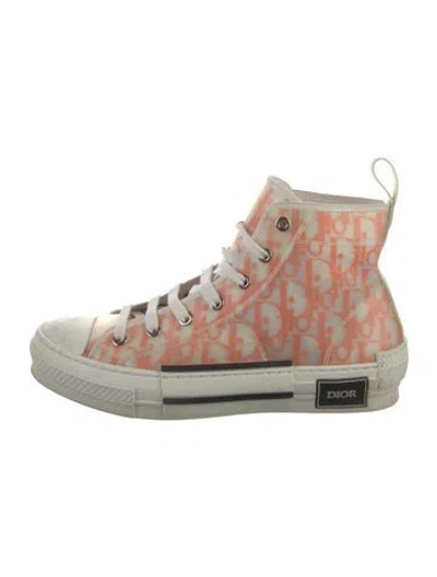 Pre-owned Dior Men B23 Sneakers In White