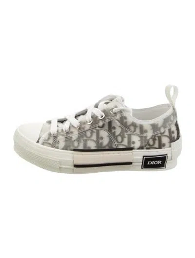 Pre-owned Dior Men B23 Sneakers In White
