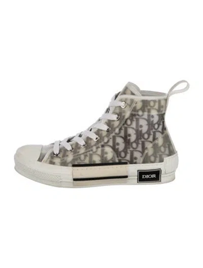 Pre-owned Dior Men B23 Sneakers In White