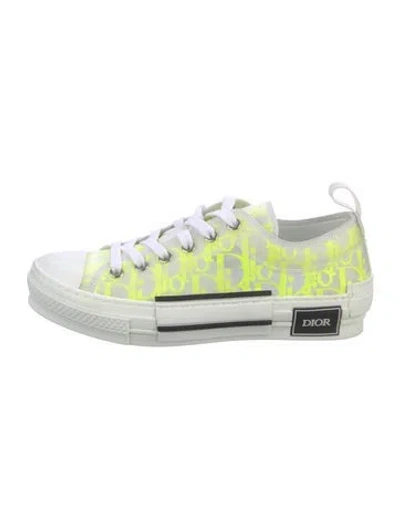 Pre-owned Dior Men B23 Sneakers In Yellow