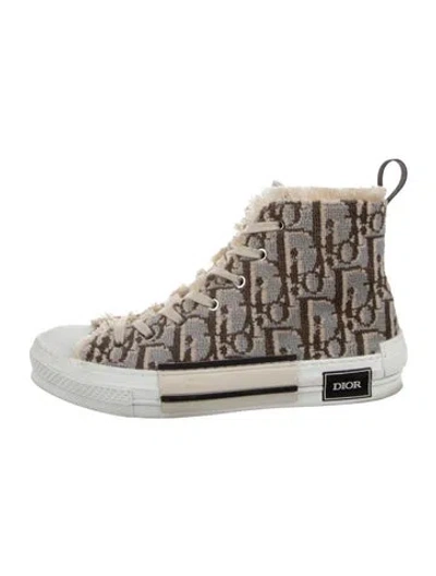 Pre-owned Dior Men B23 'tapestry' Sneakers In Silver