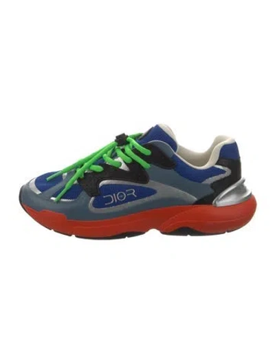 Pre-owned Dior Men B24 Sneakers In Blue
