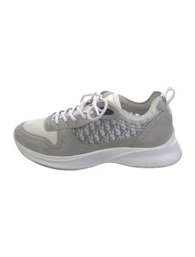 Pre-owned Dior Men B25 Sneakers In Silver