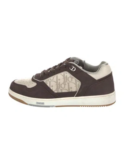 Pre-owned Dior Men B27 Uptown Sneakers In Brown