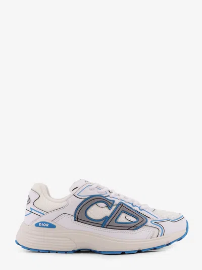 Dior Men B30 Mesh Sneakers With Cd Logo On The Side In White