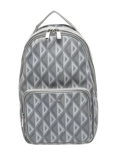 Pre-owned Dior Men Backpack In Gray