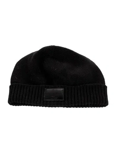 Pre-owned Dior Men Black Wool Beanie