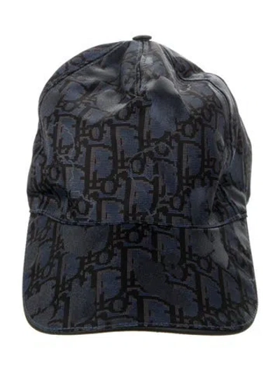 Pre-owned Dior Men Blue Diorisssimo Nylon Baseball Cap