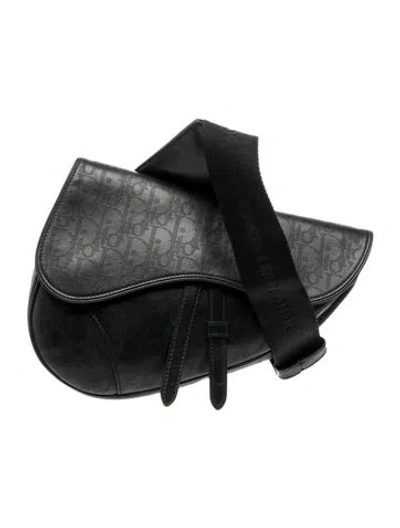 Pre-owned Dior Men Calfskin Galaxy In Black