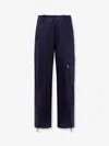 Dior Men Cargo Cotton Trousers In Black