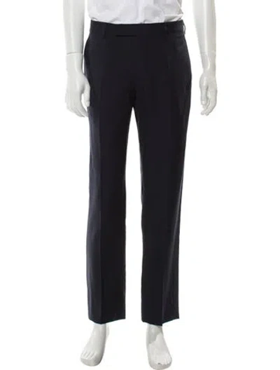 Pre-owned Dior Men Cashmere Dress Pants In Blue