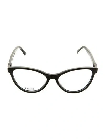 Pre-owned Dior Men Cat-eye Eyeglasses In Black