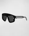 Dior Men's Cd Diamond M1u Sunglasses In Black