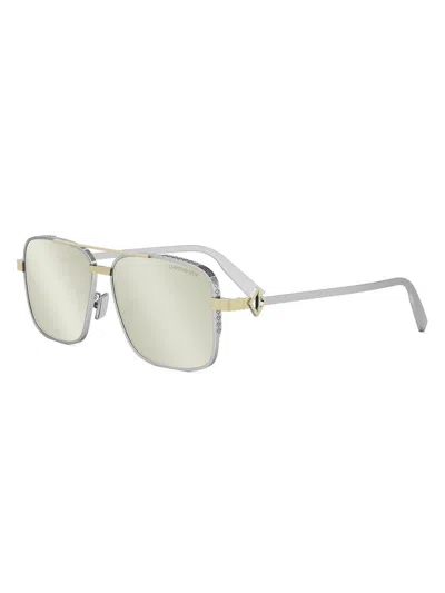 Dior Men's Cd Diamond S9u Sunglasses In Silver