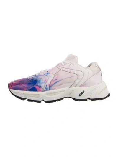 Pre-owned Dior Men Cd1 'tie Dye' Sneakers In White