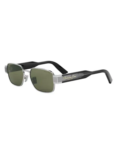 DIOR MEN'S CHRISTIAN DIOR LABEL S2U 54MM RECTANGULAR SUNGLASSES