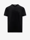 Dior Logo Round Collar Short-sleeved T-shirt In Black