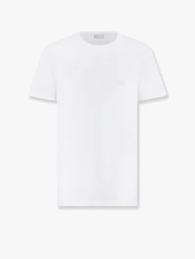 Dior Men Cotton T-shirt In White