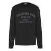 Dior Men's  Alphabet Logo Printing Round Neck Long Sleeves Black