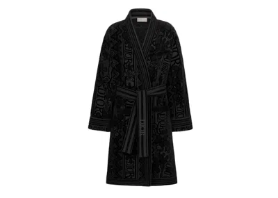 Pre-owned Dior Men's  And Shawn Bath Robe In Black
