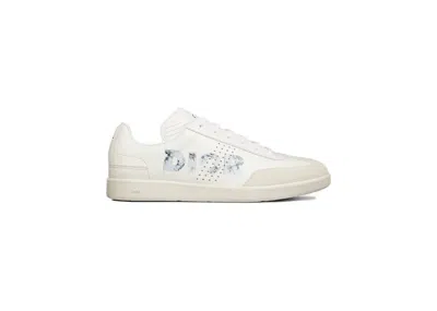 Pre-owned Dior Men's  B01 Daniel Arsham Logo Sneakers In White