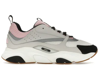 Pre-owned Dior Men's  B22 Pale Sneakers In Pink/grey/white