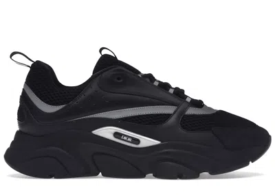 Pre-owned Dior Men's  B22 Sneakers In Black/silver