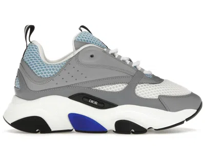 Pre-owned Dior Men's  B22 Sneakers In White/blue