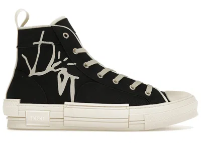 Pre-owned Dior Men's  B23 Cactus Jack Sneakers In Black/cream