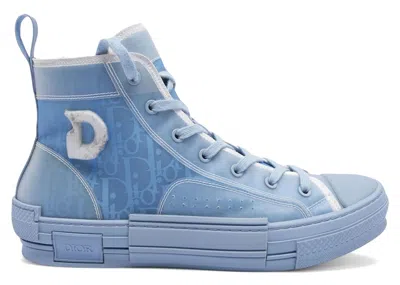 Pre-owned Dior Men's  B23 High Top Daniel Arsham Light Sneakers In Blue