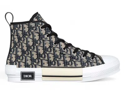 Pre-owned Dior Men's  B23 Sneakers In Beige/black