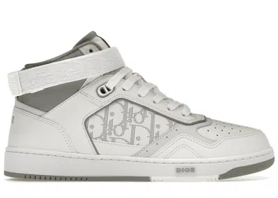 Pre-owned Dior Men's  B27 High Sneakers In White/gray