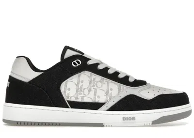 Pre-owned Dior Men's  B27 Low Denim Sneakers In White/black In Multi