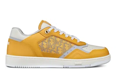 Pre-owned Dior Men's  B27 Low Grey Sneakers In Gold/tone/white In Multi