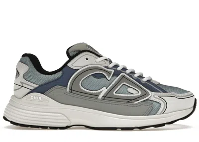 Pre-owned Dior Men's  B30 Sneakers In Blue/grey/white In Multi