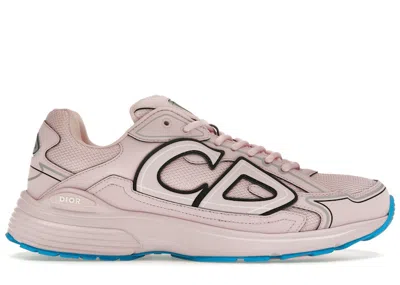 Pre-owned Dior Men's  B30 Sneakers In Pale Pink/blue/black In Multi