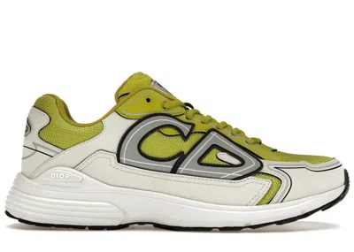 Pre-owned Dior Men's  B30 Sneakers In Yellow/cream/white