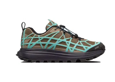 Pre-owned Dior Men's  B31 Runner Sneakers In Khaki/teal In Multi