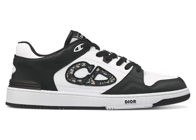 Pre-owned Dior Men's  B57 Low  Oblique Sneakers In Black/white