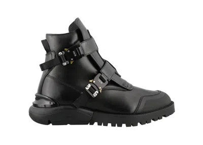 Pre-owned Dior Men's  Buckle Military Combat Boot Sneakers In Black