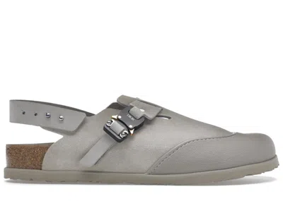 Pre-owned Dior Men's  By Birkenstock Tokio Mule Greige Sneakers In Grey/beige/cork