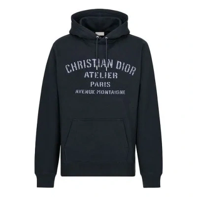 Dior Men's  Casual Alphabet Navy Blue