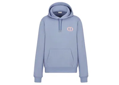 Pre-owned Dior Men's  "cd Icon" Hooded Sweatshirt In Blue