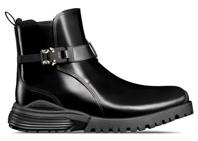 Pre-owned Dior Men's  Combat Jodhpur Boot Sneakers In Black