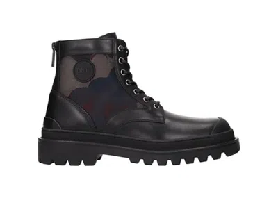 Pre-owned Dior Men's  Explorer Ankle Boot Sneakers In Black/camo